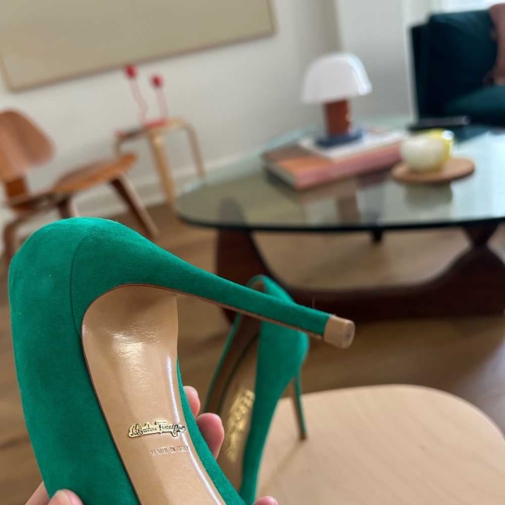 Ferragamo Suede Heels - Picture 7 of 8